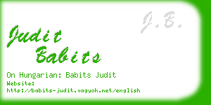 judit babits business card